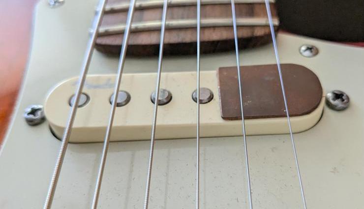 The shim in place